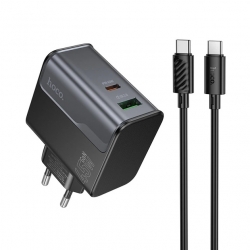 Зарядний пристрій HOCO 45W  CS74A 1Type-C + 1USB Black