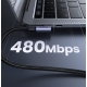 Кабель UGREEN US334 USB-C to USB-C PD Fast Charging 90 Degree Cable 5A Max Black 2m