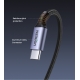 Кабель UGREEN US334 USB-C to USB-C PD Fast Charging 90 Degree Cable 5A Max Black 2m