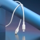 Кабель BOROFONE BX113 Lenny PD silicone charging data cable iP (L1M) White