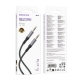 Аудіокабель BOROFONE BL24 3.5mm male to 3.5mm male, nylon braid, 1m, Metal Grey