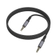 Аудіокабель BOROFONE BL24 3.5mm male to 3.5mm male, nylon braid, 1m, Metal Grey