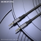 Аудіокабель BOROFONE BL24 3.5mm male to 3.5mm male, nylon braid, 1m, Metal Grey