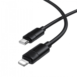 Кабель BOROFONE BX123 Leya PD30W silicone charging data cable iP Black