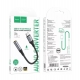 Аудiокабель HOCO LS36 Type-C to 3.5 female, nylon braid, 0.12m, Black