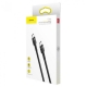 Кабель Baseus Cafule PD2.0 60W flash charging USB cableType-C-Type-C (20V 3A)2M Gray+Black