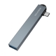 USB-хаб BOROFONE FH1A 4-in-1 converter(Type-C to USB2.0*3+USB3.0) Metal Gray