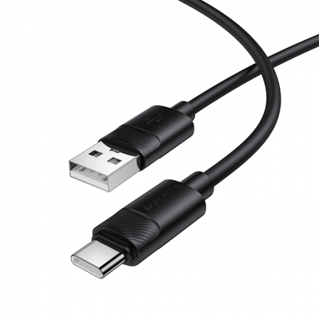 Кабель BOROFONE BX123 Leya silicone charging data cable Type-C Black