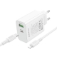 Мережевий зарядний пристрій з кабелем BOROFONE BA106A Stellar PD20W+QC3.0 charger set (C to iP) (EU) White