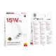 Мережевий зарядний пристрій з кабелем BOROFONE BA105A Stellar three-port charger set (Micro) (EU) White