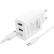 Мережевий зарядний пристрій з кабелем BOROFONE BA105A Stellar three-port charger set (Micro) (EU) White