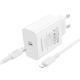 Мережевий зарядний пристрій BOROFONE BA107A Stellar single port PD30W charger set (C to iP) (EU) White