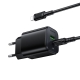 Мережевий зарядний пристрій з кабелем BOROFONE BAS83A Star PD20W+QC3.0 charger set (C to iP) (EU) Black