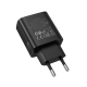 Мережевий зарядний пристрій BOROFONE BA98A Ilustre PD30W (2C1A) charger with digital display (EU) Black
