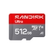 Карта пам'яті microSDXC (UHS-1) SanDisk Ultra 512Gb class 10 A1 (195Mb/s) (adapter SD)
