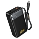 Зовнішній акумулятор HOCO Q53 Skillful PD65W power bank(12000mAh) Black
