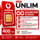 Стартовий пакет Vodafone Unlim| Безлімітний інтернет та 600 хвилин на інші мережі