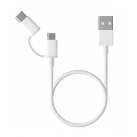 

Кабель USB Type-C Xiaomi Mi 2-in-1 USB Cable Micro USB to Type C 100cm (SJV4082TY), Белый