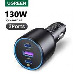 Автомобільний зарядний пристрій UGREEN CD293 130W Car Charger Black (90413)