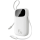Повербанк (Powerbank) Baseus EnerFill FC31 Qpow 3 Digital Display USB-C + iP 20000mAh 45W Moon White (E0028D01)