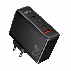 Зарядний пристрій Hoco N85 100W (N85) 4 порти  Black