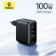 Мережевий зарядний пристрій Baseus EnerFill FE22 100W 2C+U Black (E0123800)