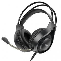 Навушники з мікрофоном Hoco W106 Tiger Gaming Black (6931474789297)