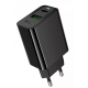 Мережевий зарядний пристрій Hoco CS95A Leader 30W GaN Black (6942007671149)
