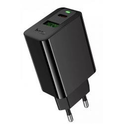 Мережевий зарядний пристрій Hoco CS95A Leader 30W GaN Black (6942007671149)