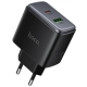 Мережевий зарядний пристрій Hoco C158A Upgrade 45W Black (6942007671965)