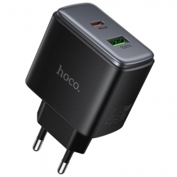 Мережевий зарядний пристрій Hoco C158A Upgrade 45W Black (6942007671965)