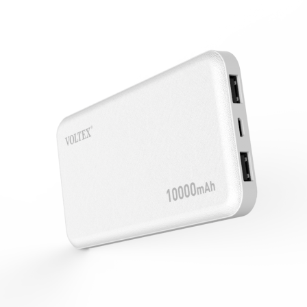 

Внешний аккумулятор (Power Bank) Voltex 10000 mAh (VPBF-1010) White, Белый