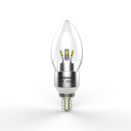 Светодиодная лампа Energo+ 3W E14 3000K Clear