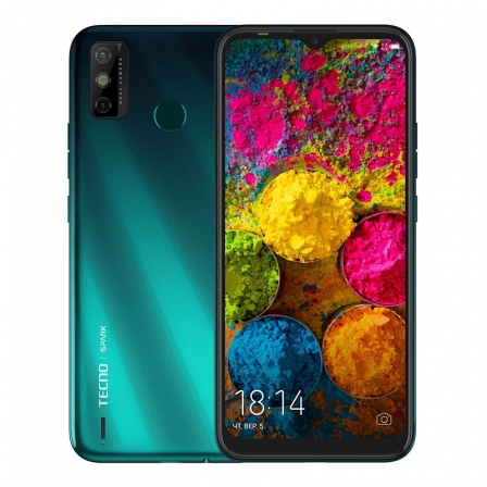 

Смартфон Tecno Spark 6 Go KE5j 3/64GB Ice Jadeite (4895180762925), Зелёный