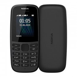 Мобільний телефон Nokia 105 Single Sim 2019 Black (16KIGB01A13) Без зарядного пристрою