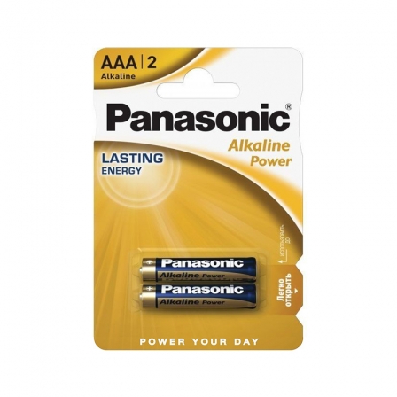 Батарейки Panasonic ALKALINE POWER щелочные AAA блистер, 2 шт. LR03REB/2BP
