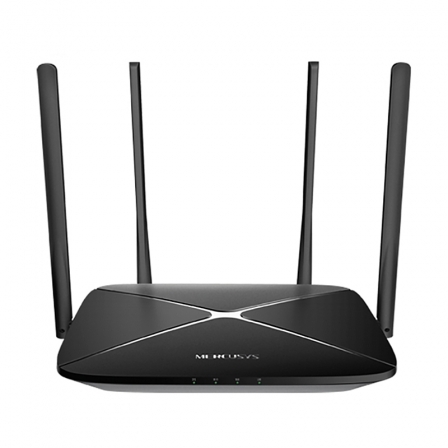 

Беспроводной маршрутизатор (роутер) Mercusys AC12G Black, Черный