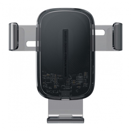 Автомобільний тримач для телефону з БЗП Baseus Explore Wireless Charger Gravity Car Mount (15W) Transparent