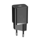 МЗП Baseus Super Si Quick Charger 1C 20W With Simple Wisdom Data Cable Type-C to iP 1m Black (TZCCSUP-B01)
