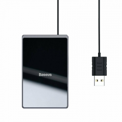 Бездротовий зарядний пристрій Baseus Card Ultra-thin Black (WX01B-01)