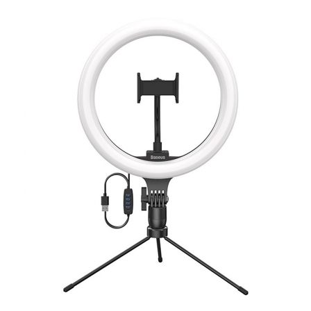 Кольцевая светодиодная LED лампа Baseus Live Stream Holder-table Stand (10-inch Light Ring) (CRZB10-A01)