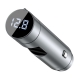 АЗП з FM-трансмітером Baseus Energy Column Car Wireless MP3 Charger (PPS Quick Charger-English) Silver (CCNLZ-C0S)