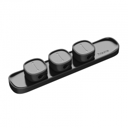 Органайзер для кабеля Baseus Peas Cable Clip Black (ACWDJ-01)