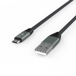 Адаптер Voltex 2A Nylon V20 Micro USB Grey
