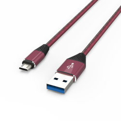 Адаптер Voltex 3A V-50 Micro USB Red