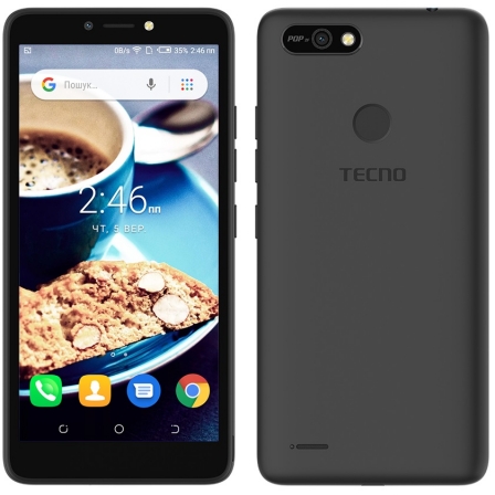 Смартфон TECNO POP 2F (B1G) 1/16GB Dual SIM Midnight Black (4895180765995)