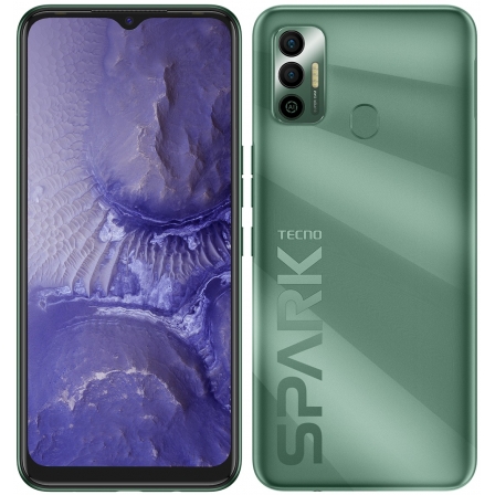

Смартфон TECNO Spark 7 Go (KF6m) 2/32Gb NFC Dual SIM Spruce Green (4895180766374), Зелёный
