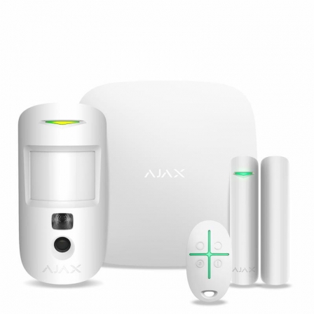 

Комплект охранной сигнализации Ajax StarterKit Cam Белый