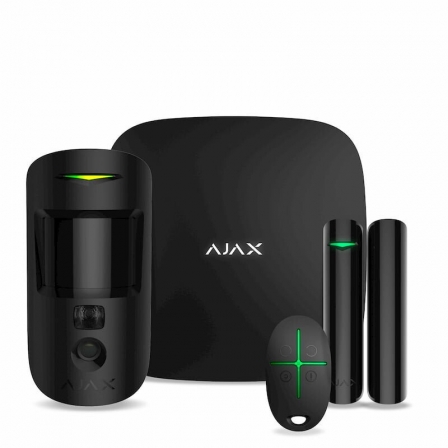 

Комплект охранной сигнализации Ajax StarterKit Cam Чёрный