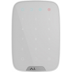 Бездротова клавіатура сенсорна Ajax KeyPad Біла